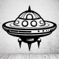 Preview: 46220 Raumschiff Wandsticker